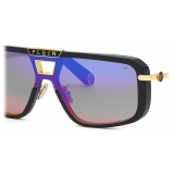 Philipp Plein - Rectangular Plein Legacy + NFT Sunglasses - Black Silver - Sunglasses - Philipp Plein