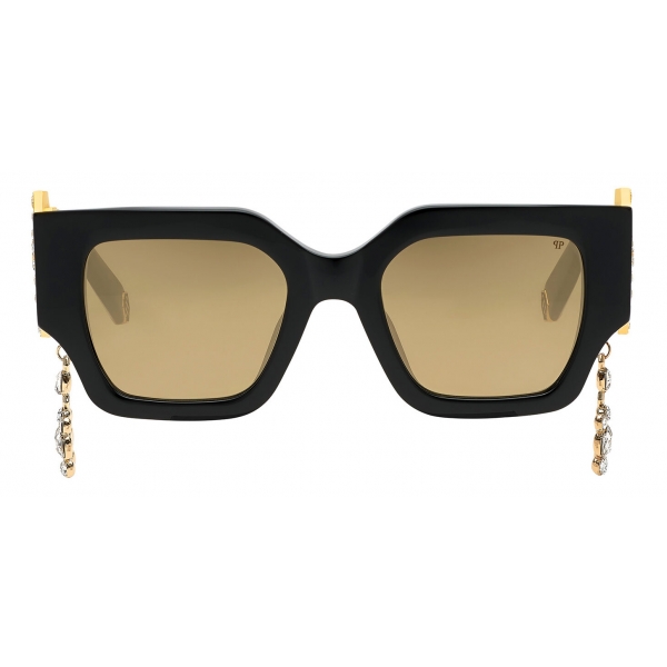 Philipp Plein - Square Exclusive Sunglasses - Black Gold - Sunglasses - Philipp Plein Eyewear - New Exclusive Luxury Collection