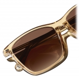 Chanel - Occhiali da Sole Quadrati - Giallo Trasparente Marrone Sfumate - Chanel Eyewear