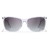 Chanel - Square Sunglasses - Transparent Gray Gradient - Chanel Eyewear