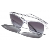 Chanel - Occhiali da Sole Quadrati - Trasparente Grigio Sfumate - Chanel Eyewear