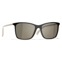 Chanel - Square Sunglasses - Black Beige Brown - Chanel Eyewear