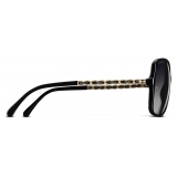 Chanel - Occhiali da Sole Quadrati - Nero - Chanel Eyewear