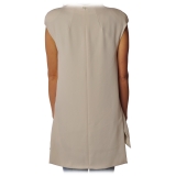 Liu Jo - Long and Open Vest - Beige - Top - Made in Italy - Luxury Exclusive Collection