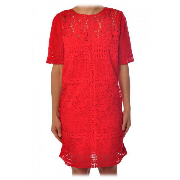 Liu Jo - Short Lace Dress - Red - Dress - Made in Italy - Luxury Exclusive Collection