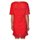 Liu Jo - Short Lace Dress - Red - Dress - Made in Italy - Luxury Exclusive Collection