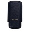 Viola Milano - Portasigari in Struzzo - Navy - Handmade in Italy - Luxury Exclusive Collection