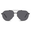 Dolce & Gabbana - Gros Grain Sunglasses - Matte Black Grey - Dolce & Gabbana Eyewear