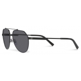 Dolce & Gabbana - Gros Grain Sunglasses - Matte Black Grey - Dolce & Gabbana Eyewear