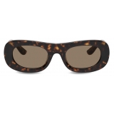 Dolce & Gabbana - Patchwork Denim Sunglasses - Tortoiseshell Havana Brown - Dolce & Gabbana Eyewear