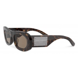 Dolce & Gabbana - Patchwork Denim Sunglasses - Tortoiseshell Havana Brown - Dolce & Gabbana Eyewear