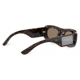 Dolce & Gabbana - Patchwork Denim Sunglasses - Tortoiseshell Havana Brown - Dolce & Gabbana Eyewear