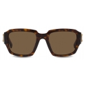 Dolce & Gabbana - Placchetta Sunglasses - Havana Dark Brown - Dolce & Gabbana Eyewear