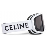 Céline - Celine Ski Mask in Plastic with Metal Studs - White - Sunglasses - Céline Eyewear
