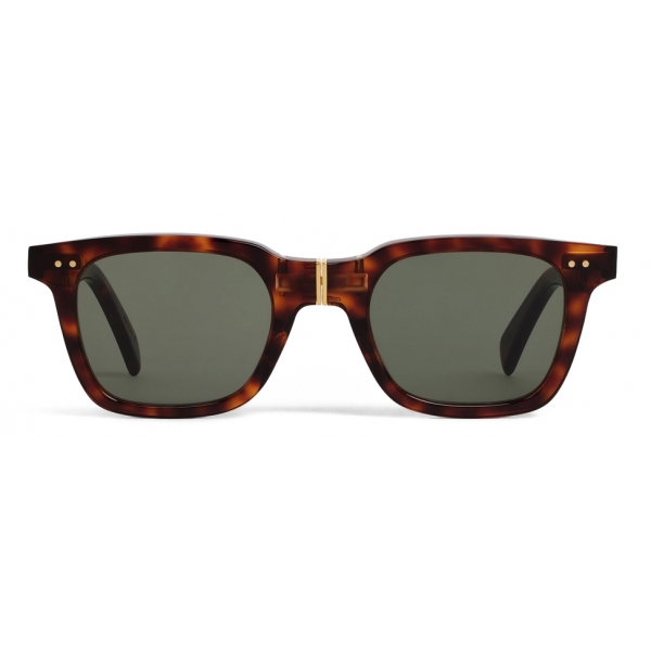 Céline - Black Frame 44 Sunglasses in Acetate with Metal - Red Havana - Sunglasses - Céline Eyewear