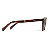 Céline - Black Frame 44 Sunglasses in Acetate with Metal - Red Havana - Sunglasses - Céline Eyewear