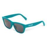 Céline - Celine Monochroms 05 Sunglasses in Acetate - Neon Turquoise - Sunglasses - Céline Eyewear