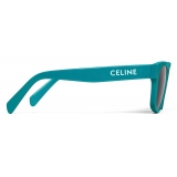 Céline - Celine Monochroms 05 Sunglasses in Acetate - Neon Turquoise - Sunglasses - Céline Eyewear