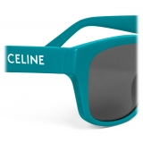 Céline - Occhiali da Sole Celine Monochroms 05 in Acetato - Neon Turchese - Occhiali da Sole - Céline Eyewear