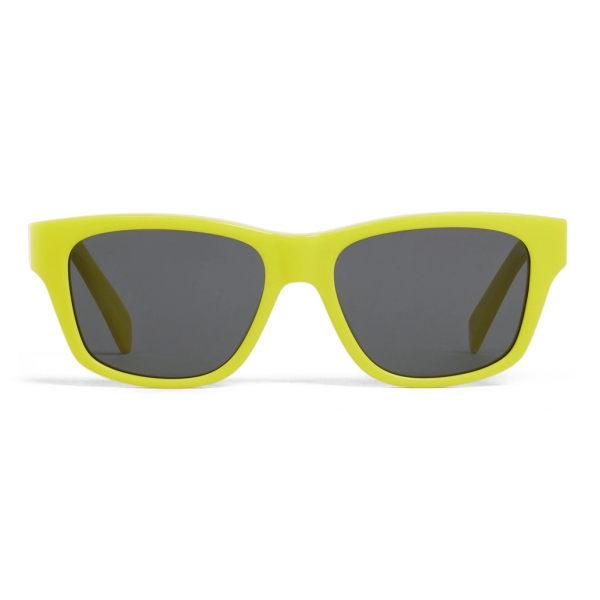 Céline - Celine Monochroms 05 Sunglasses in Acetate - Neon Yellow - Sunglasses - Céline Eyewear