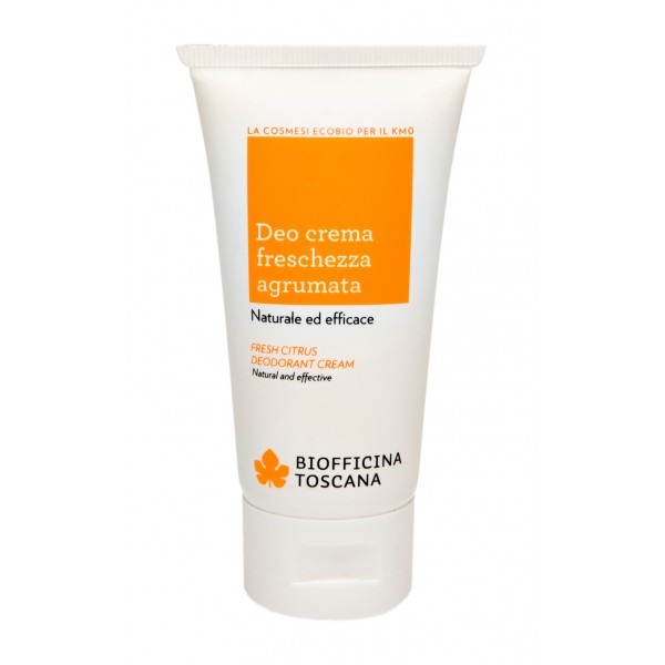 Biofficina Toscana - Fresh Citrus Deodorant Cream - Body Line - Organic Vegan Cosmetics
