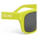 Céline - Celine Monochroms 05 Sunglasses in Acetate - Neon Yellow - Sunglasses - Céline Eyewear