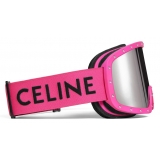 Céline - Maschera da Sci Celine in Plastica con Borchie in Metallo e Lenti Specchiate - Occhiali da Sole - Céline Eyewear