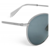 Céline - Metal Frame 06 Sunglasses in Metal - Silver Blue - Sunglasses - Céline Eyewear