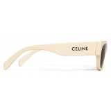 Céline - Occhiali da Sole Celine Monochroms 01 in Acetato - Vaniglia - Occhiali da Sole - Céline Eyewear