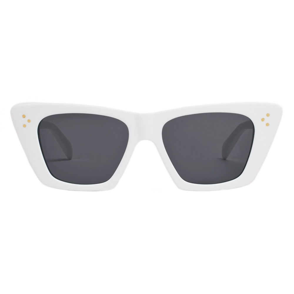 Céline - Cat Eye S187 Sunglasses in Acetate - White - Sunglasses ...