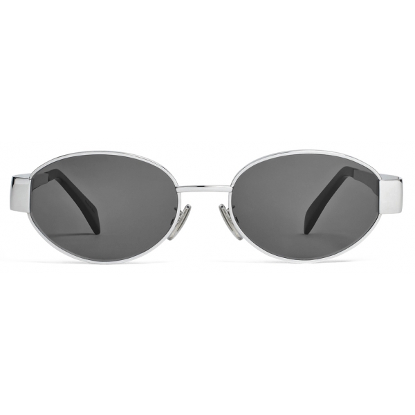 【VIP価格】Celine TRIOMPHE SUNGLASSES 01 CELINE SUNGLASSES TRIOMPHE 01 WHITE ACETATE FRAME OVAL FRAME