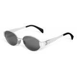 Céline - Triomphe Metal 01 Sunglasses in Metal - Silver - Sunglasses - Céline Eyewear