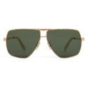 Céline - Metal Frame 24 Sunglasses in Metal - Gold Green - Sunglasses - Céline Eyewear