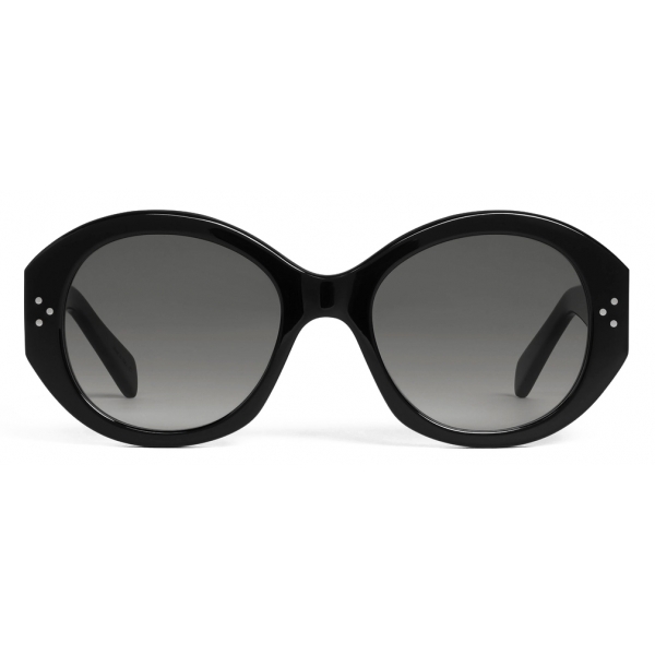 Céline - Round S240 Sunglasses in Acetate - Black - Sunglasses - Céline Eyewear