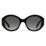 Céline - Round S240 Sunglasses in Acetate - Black - Sunglasses - Céline Eyewear