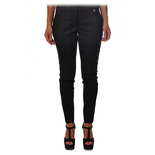 Liu Jo - Check Pattern Skinny Pant - Black - Trousers - Made in Italy - Luxury Exclusive Collection