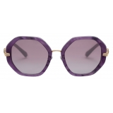 Bulgari - Serpenti - Serpenti "Viper" Angular Acetate Sunglasses - Purple - Serpenti Collection - Sunglasses - Bulgari Eyewear