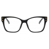 Bulgari - Serpenti - Serpenti "Vipermesh" Square Acetate Optical Glasses - Black Pink Gold - Serpenti Collection