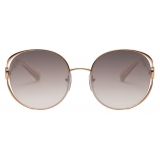 Bulgari - Divas - Divas’ Dream Round Metal Sunglasses - Pink Beige - Divas Collection - Sunglasses - Bulgari Eyewear