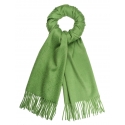 Viola Milano - Solid 100% Zibellino Cashmere Scarf - Apple - Handmade in Italy - Luxury Exclusive Collection