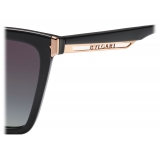 Bulgari - B.Zero1 - B.Zero1 "Downtown" Cat Eye Acetate Sunglasses - Black - B.Zero1 Collection - Sunglasses - Bulgari