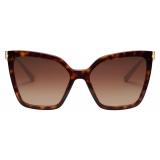 Bulgari - B.Zero1 - B.Zero1 "Downtown" Cat Eye Acetate Sunglasses - Brown - B.Zero1 Collection - Sunglasses