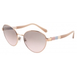 Bulgari - Serpenti - Serpenti "Back to Scale" Oval Metal Sunglasses - Pink - Serpenti Collection - Sunglasses - Bulgari Eyewear