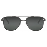 Bulgari - Bulgari Bulgari Man - Bulgari Bulgari Aviator Aluminum Sunglasses - Black Grey - Bulgari