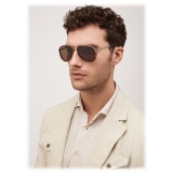 Bulgari - Bulgari Bulgari Man - Bulgari Bulgari Aviator Metal Sunglasses - Gold Brown - Bulgari