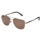 Bulgari - Bulgari Bulgari Man - Bulgari Bulgari Aviator Aluminum Sunglasses - Gold Brown - Bulgari