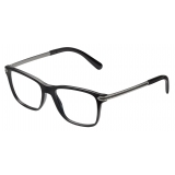 Bulgari - Bulgari Bulgari Man - Bulgari Bulgari Rectangular Optical Glasses - Black - Bulgari