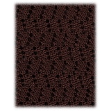 Viola Milano - Knitted Zig Zag Pattern Silk Tie - Brown - Handmade in Italy - Luxury Exclusive Collection