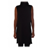 Liu Jo - Long High Neck Vest - Black - Knitwear - Made in Italy - Luxury Exclusive Collection