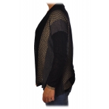 Liu Jo - Sweater with Contrasting Details - Black/Gold - Knitwear - Made in Italy - Luxury Exclusive Collection